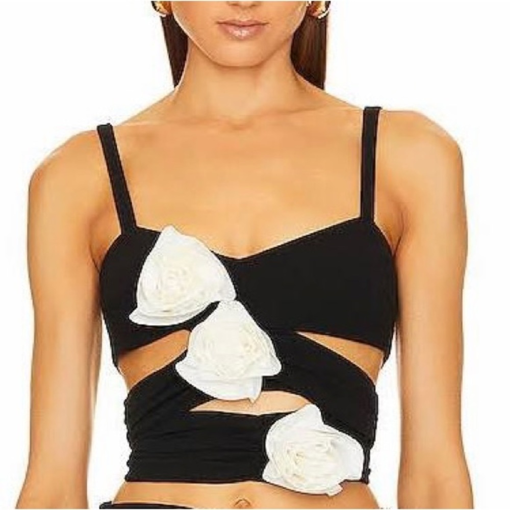 ATOIR Black Dj Vu Crop Top